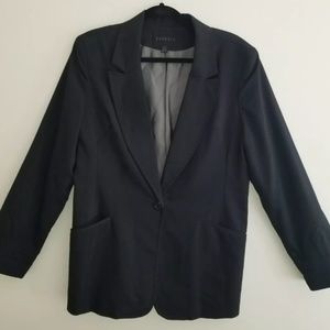 Express Black One Button Dress Blazer Size 13/14 
